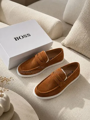 Suede Penny Loafers Jal Luxury