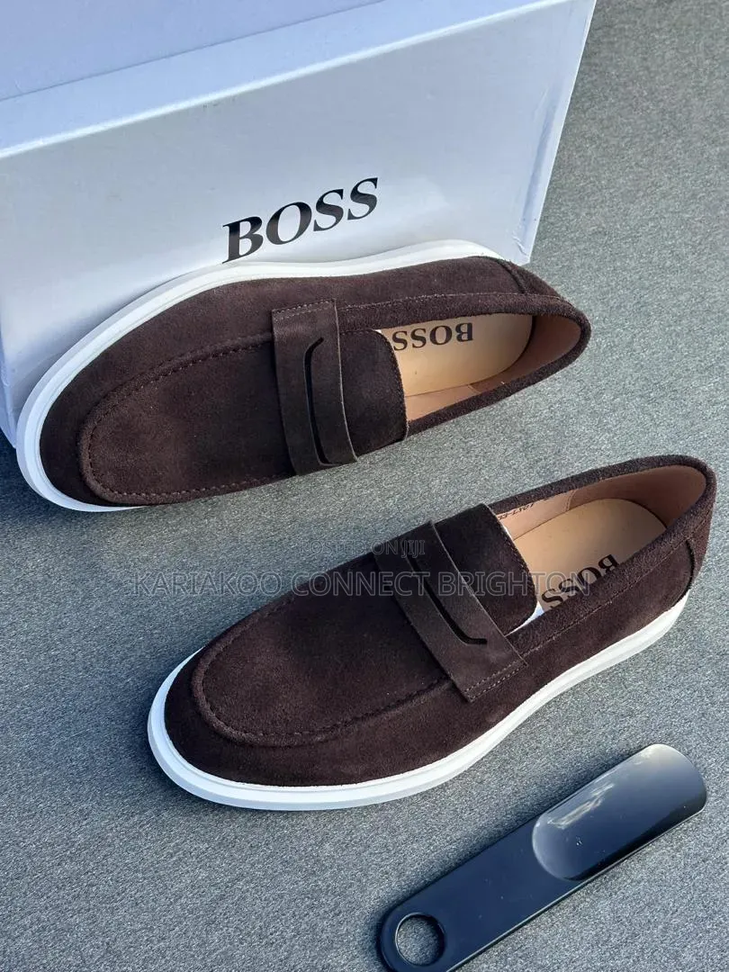Suede Penny Loafers Jal Luxury