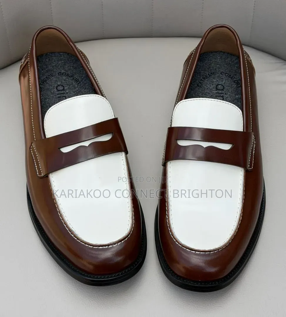 Two Tone Penny Loafers