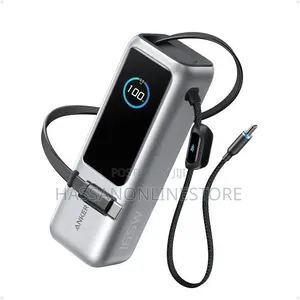 Anker Laptop Power Bank (, 165W, Built-in and Retractable Cables)