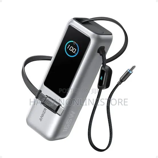 Anker Laptop Power Bank (, 165W, Built-in and Retractable Cables)