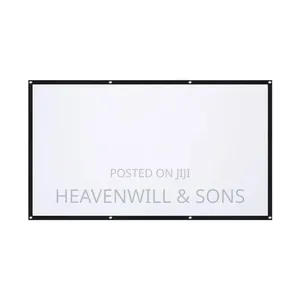 150′′ (332×187cm) FOLDABLE POLYESTER PROJECTOR SCREEN – 16:9