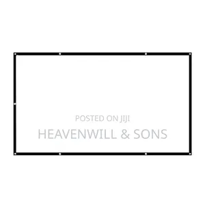 150′′ (332×187cm) FOLDABLE POLYESTER PROJECTOR SCREEN – 16:9