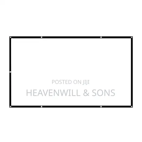 150′′ (332×187cm) FOLDABLE POLYESTER PROJECTOR SCREEN – 16:9