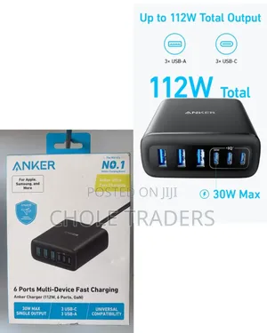 Anker 6 Ports Multi-Device Ultra Fast Charging (Anker Desktop Charger)