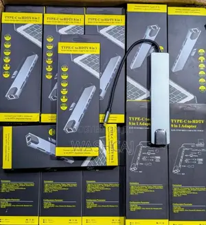 8-in-1 USB-C to HDTV Adapter With Rj45, Sd, USB, and Pd