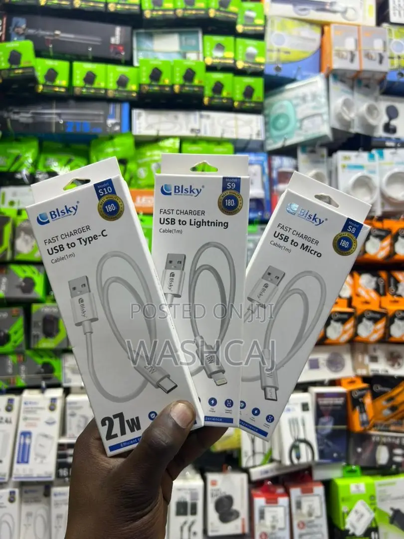 Bisky Fast Charger USB Cables (Type-C, Lightning, Micro-USB)