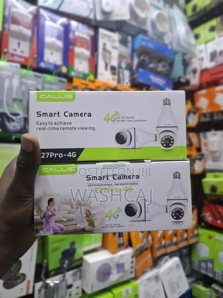 CALUS E27Pro-4g Smart Camera - 4G LTE Security No-WiFi Video Surveilla