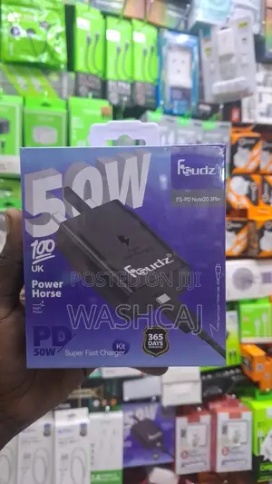 Fsudz FS-PD Note20 50W Super Fast Charger Kit (UK 3-Pin)