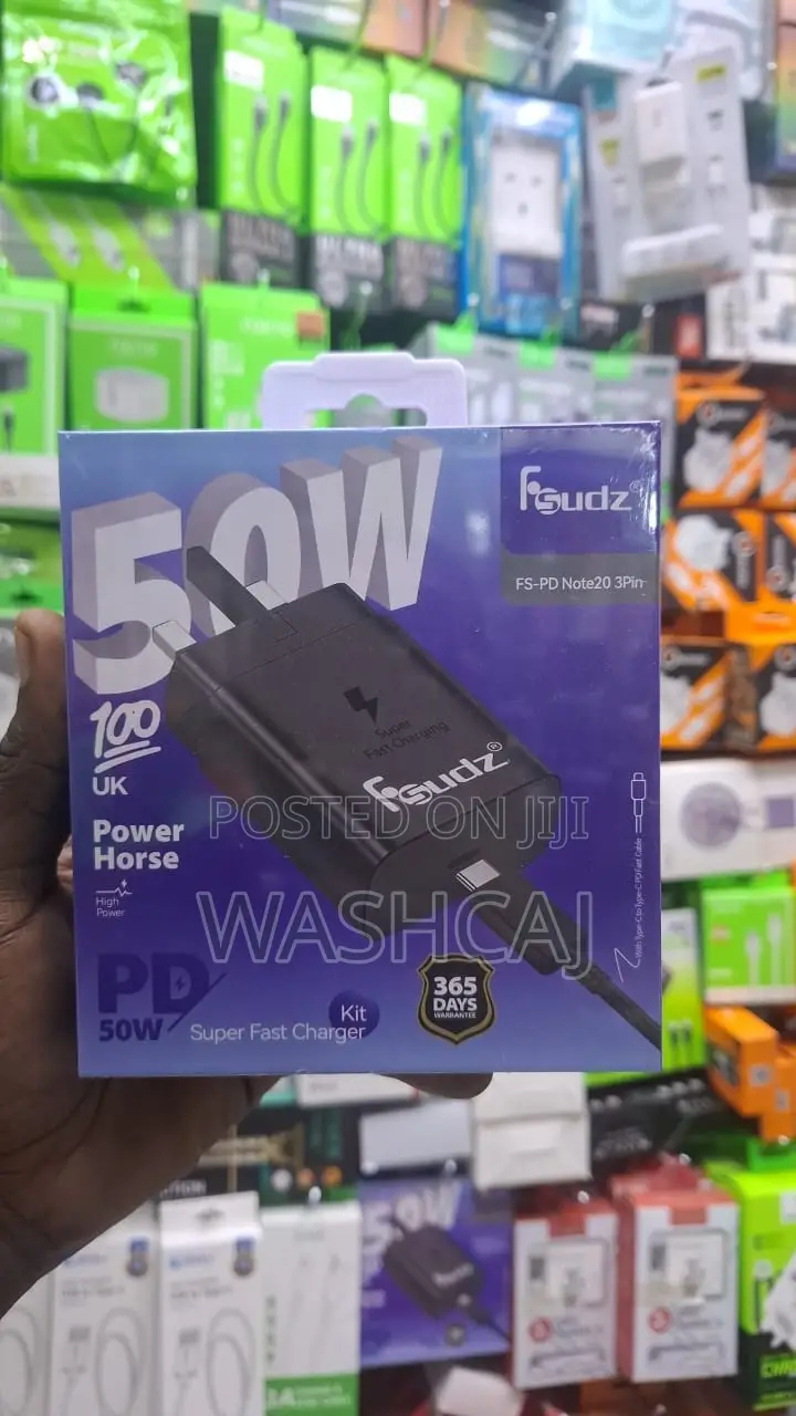 Fsudz FS-PD Note20 50W Super Fast Charger Kit (UK 3-Pin)