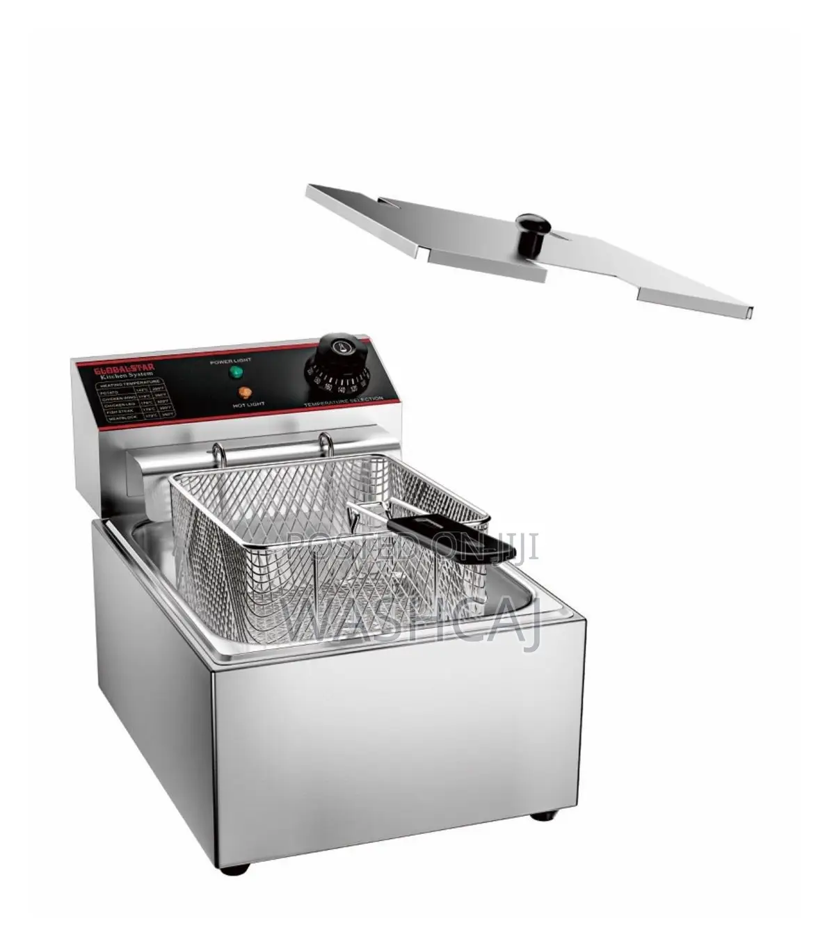 GLOBALSTAR Commercial Stainless Steel Deep Fryer With Temperature Cont