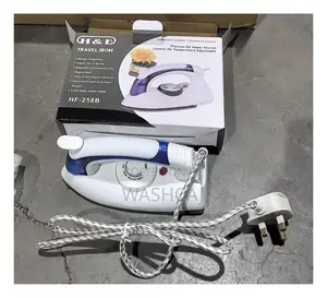 H F HF-258B Travel Iron With Adjustable Temperature, 700W