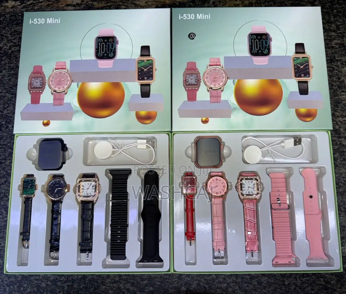 I-530 Mini Smart Watch With Interchangeable Straps and Analog Watches