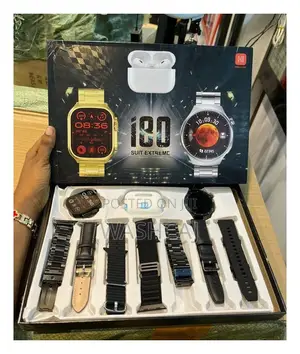 I80 Suit Extreme Smartwatch and Earbuds Combo With Multiple Straps
