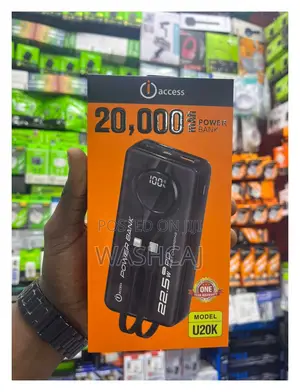 iAccess 20000mAh Fast Charging Power Bank