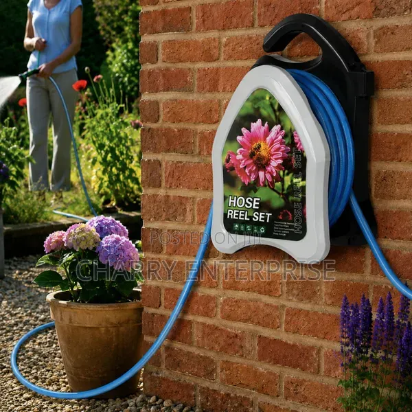 Portable 10m Garden Hose OR Vehicle/ Car Wash Hose Freestanding Stand