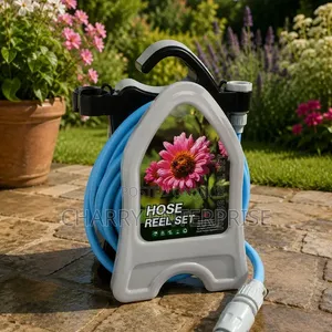 Portable 10m Garden Hose OR Vehicle/ Car Wash Hose Freestanding Stand