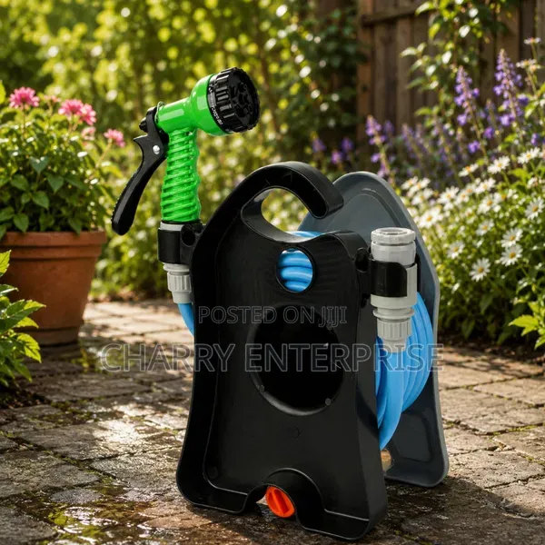 Portable 10m Garden Hose OR Vehicle/ Car Wash Hose Freestanding Stand