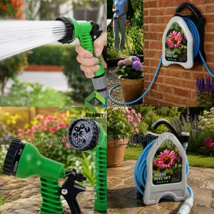 Portable 10m Garden Hose OR Vehicle/ Car Wash Hose Freestanding Stand