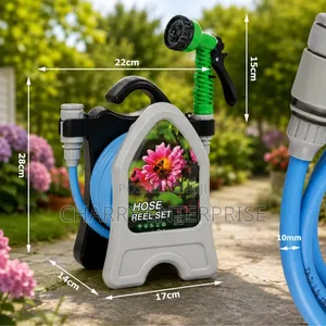 Portable 10m Garden Hose OR Vehicle/ Car Wash Hose Freestanding Stand