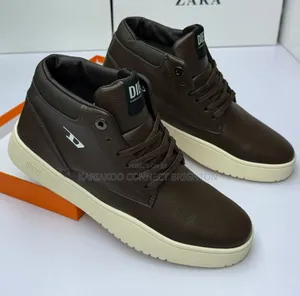 High Top Leather Sneakers Smart Clean