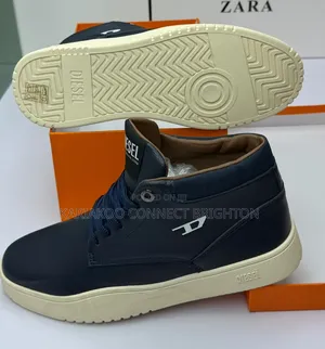 High Top Leather Sneakers Smart Clean