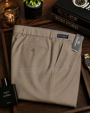 Premium WALAT Men's Cotton Chinos Dress Trousers