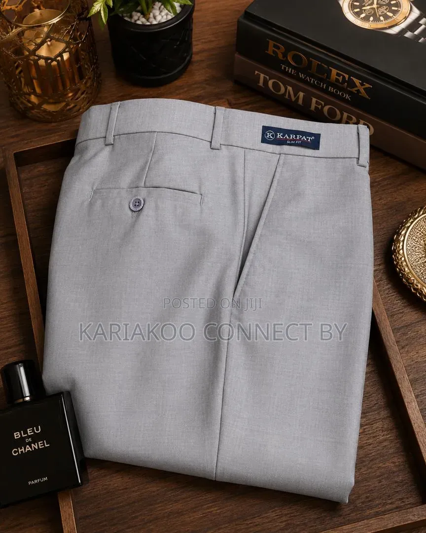 Premium WALAT Men's Cotton Chinos Dress Trousers