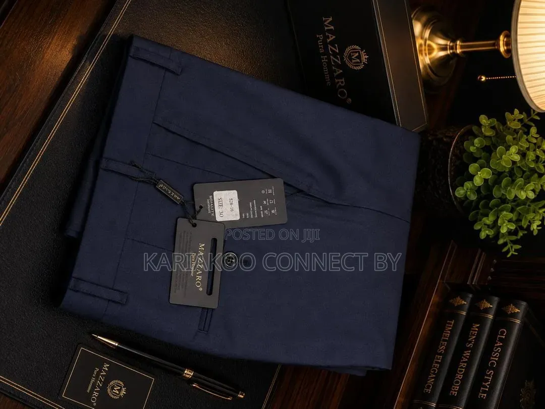 Premium WALAT Men's Cotton Chinos Dress Trousers