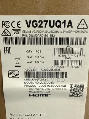 ASUS Tuf Gaming Vg27uqia 27"