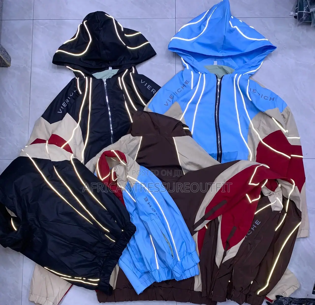 Vie Riche Brand Color Block Hooded Tracksuit Sets From Streetwear