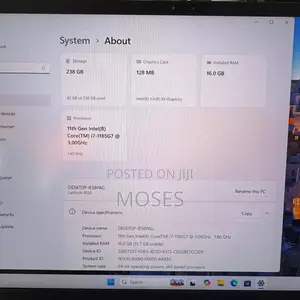 Laptop Dell Latitude 9520 16GB Intel Core i7 SSD 512GB