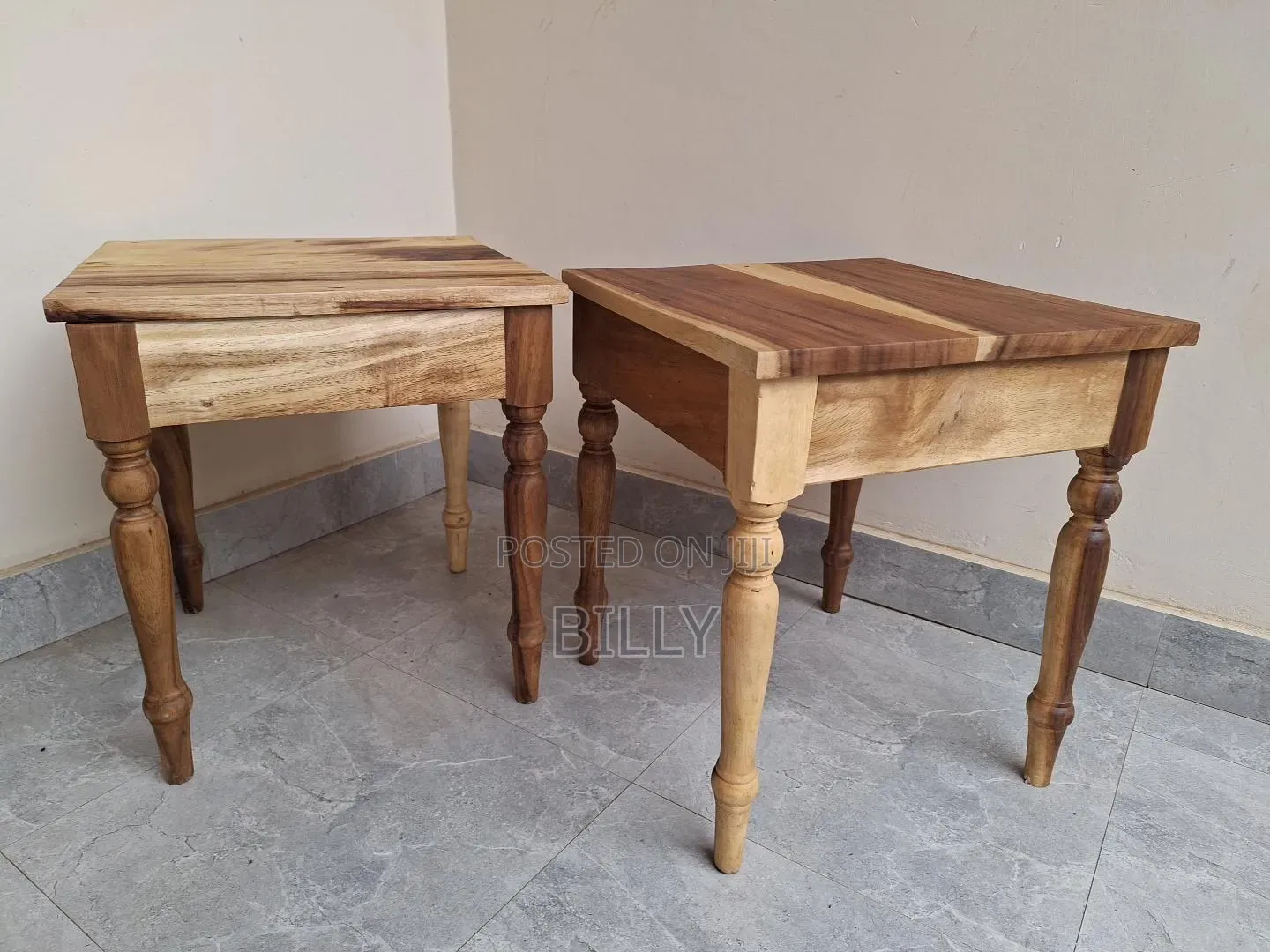 Beautiful Pair of Solid Wood Side Tables / Bedside Tables