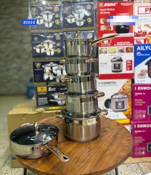 Kaisa Villa 12pc Set Stainless Steel Cookware 9-Layers With Frying Pan