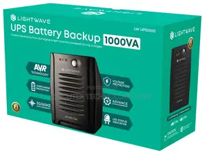 Lightwave 1000VA UPS – AVR | 600W | Voltage Protection
