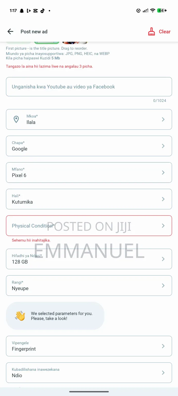 Google Pixel 6 128 GB White