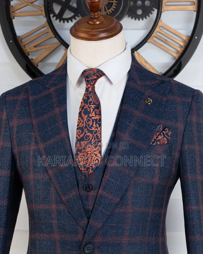 Mercelino Blue Draft Suit