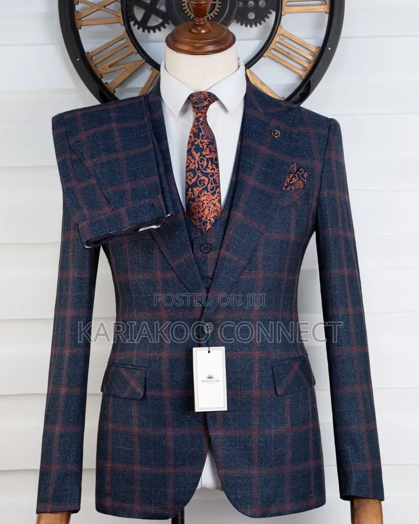 Mercelino Blue Draft Suit
