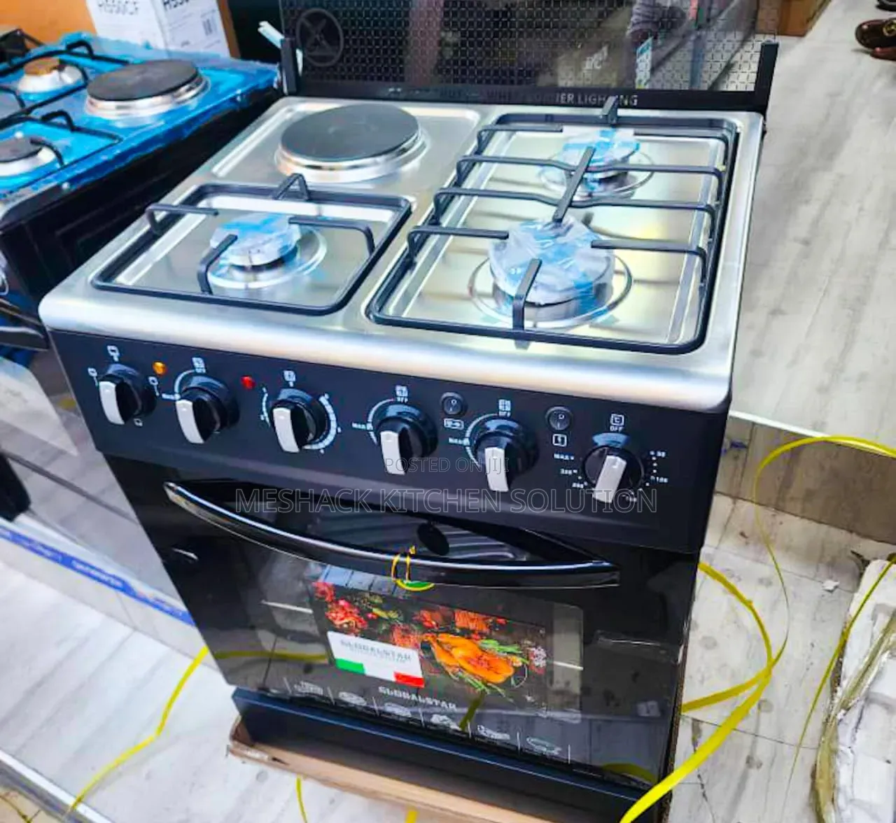 Global Star Cooker 3 Gas 1 Electric. 60*50.