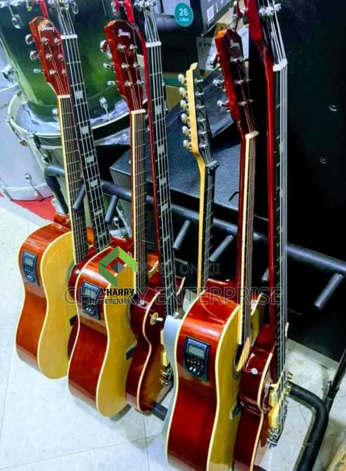 Galaton Electric Guitar Ya Umeme Display Screen Amplifier Functions