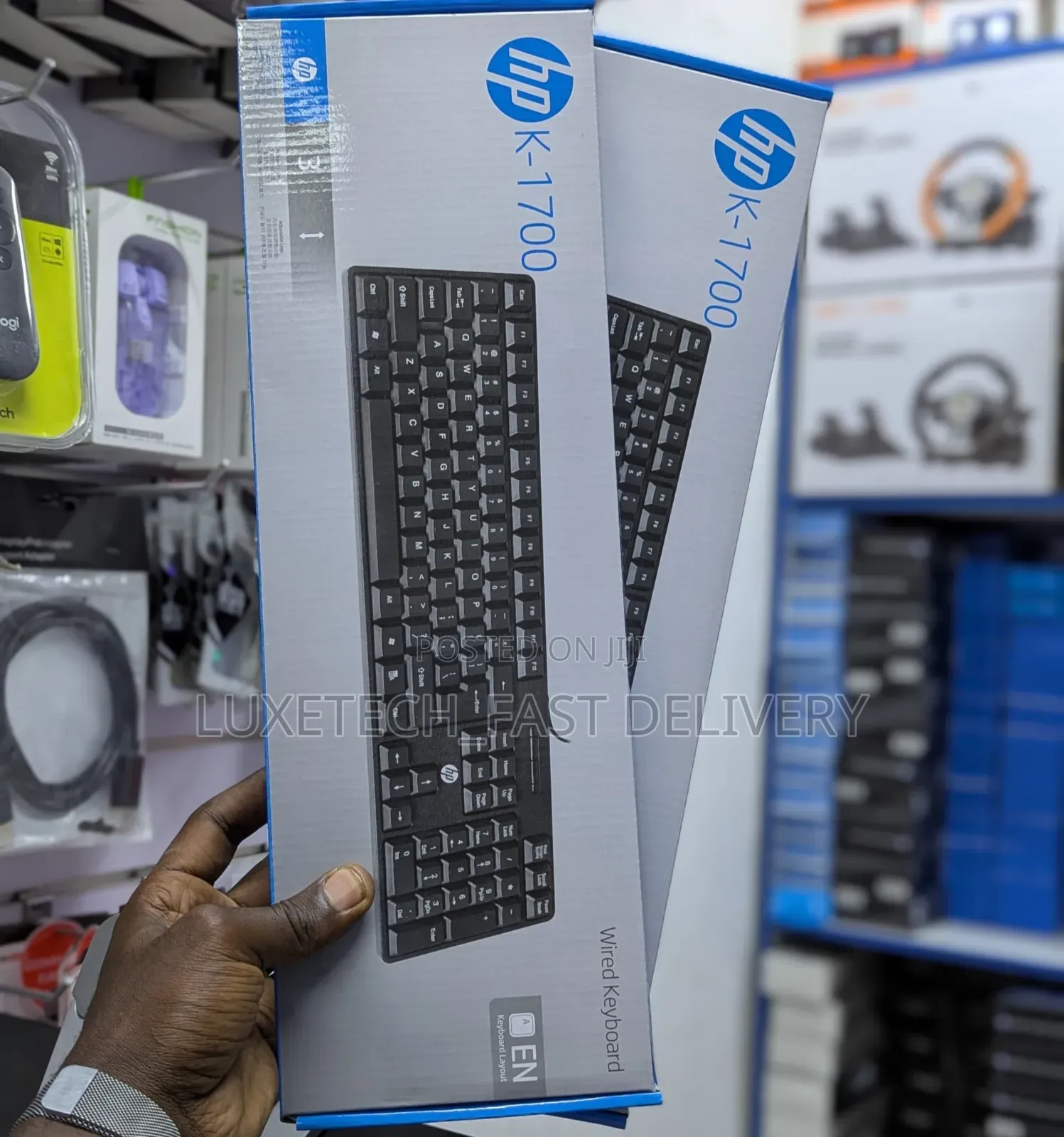 HP K-1700 Wired USB Keyboard – Full-Size With Numeric Keypad