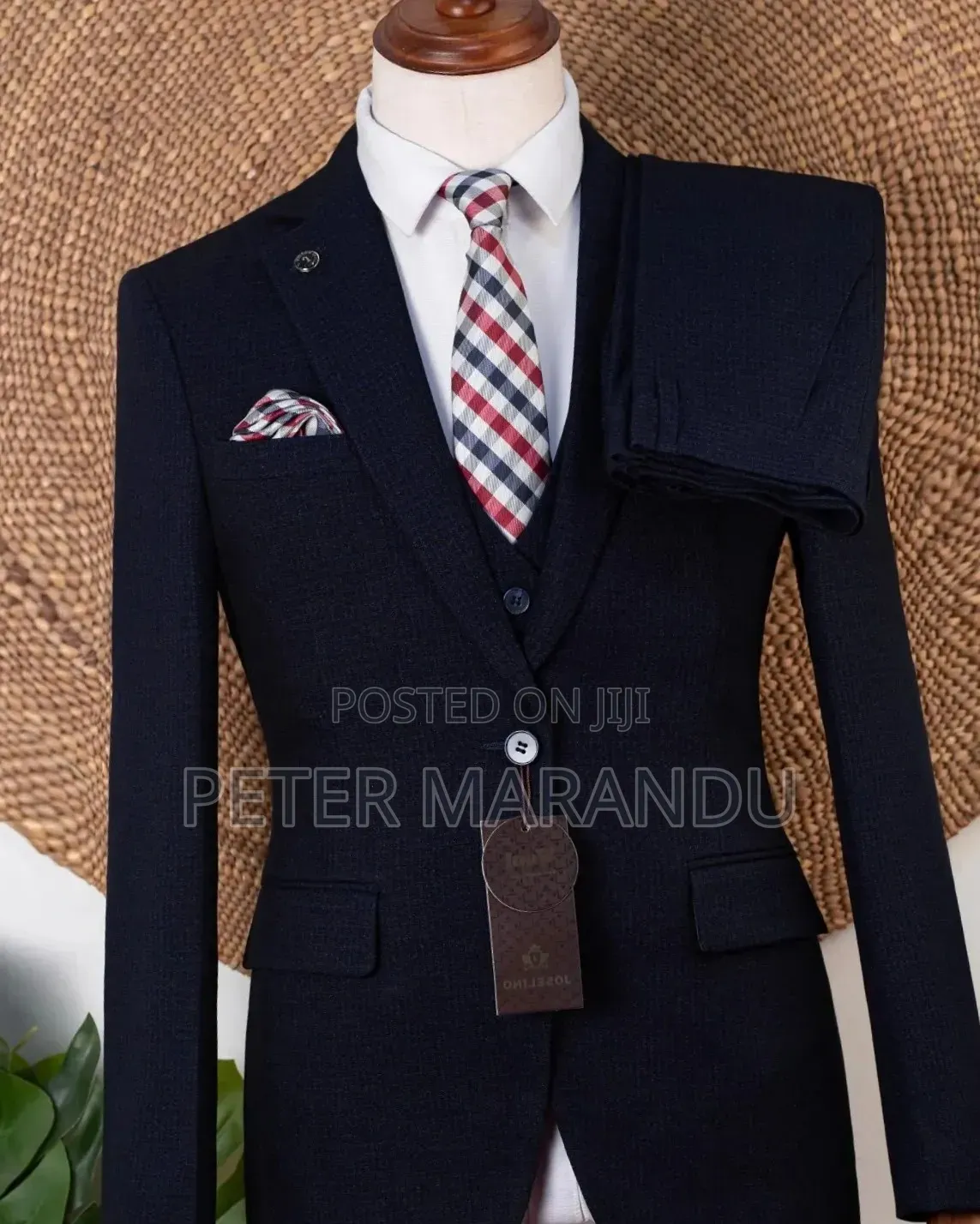 Joselino Wool 3-Piece Men's Suit for Sale