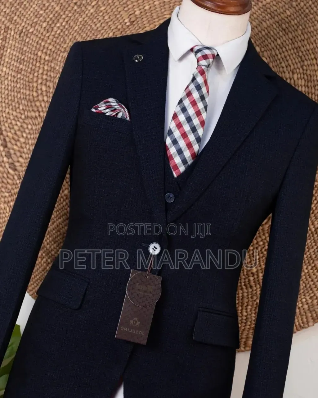 Joselino Wool 3-Piece Men's Suit for Sale
