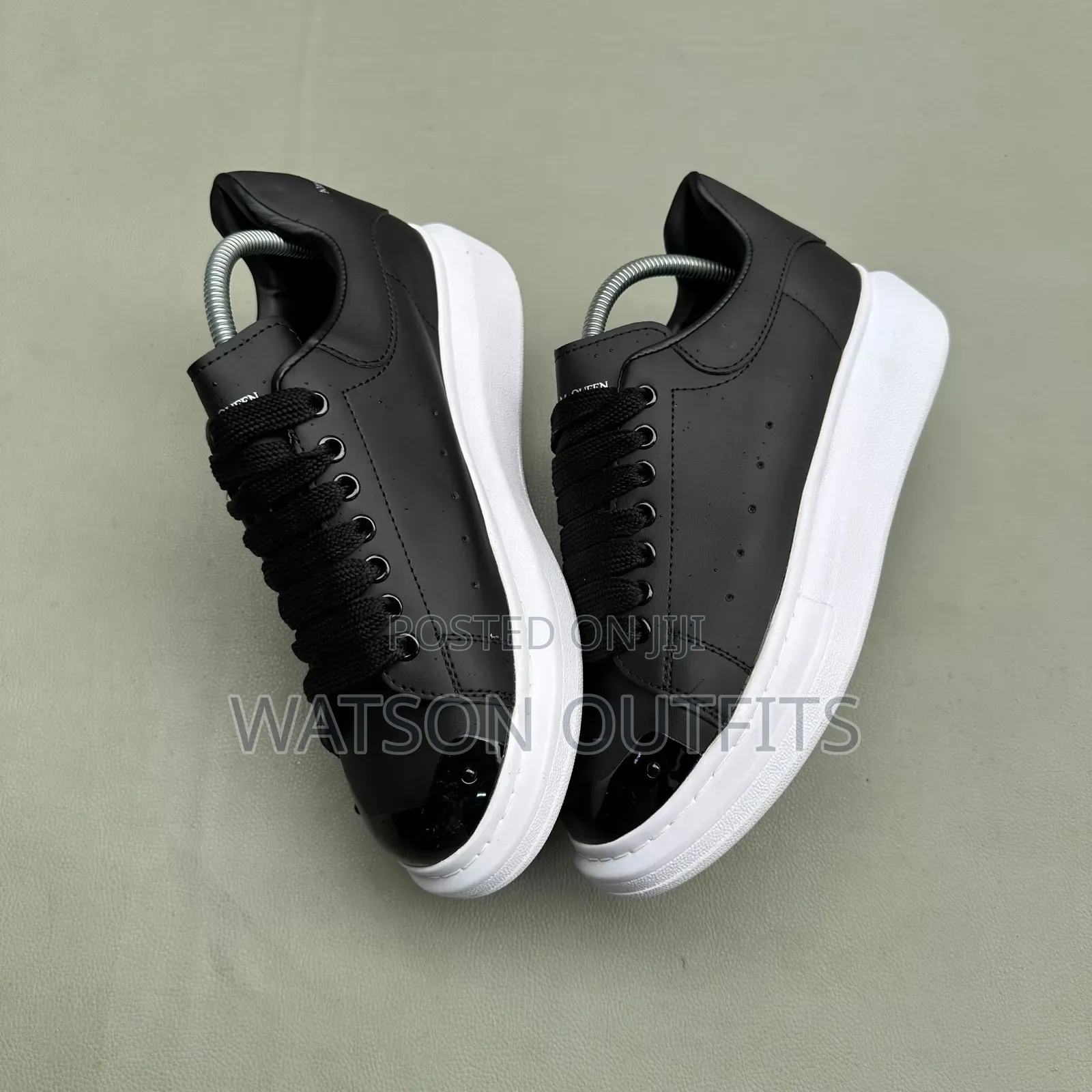McQueen Brand 3 Colours Men's Leather Sneakers or Hot Shoes