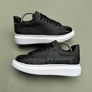 McQueen Brand 3 Colours Men's Leather Sneakers or Hot Shoes