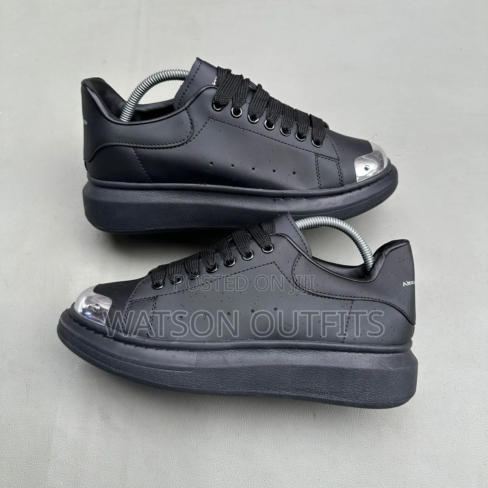 McQueen Brand 3 Colours Men's Leather Sneakers or Hot Shoes