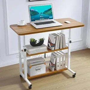 Height-Adjustable Mobile Laptop Desk Size(80*40*90)cm
