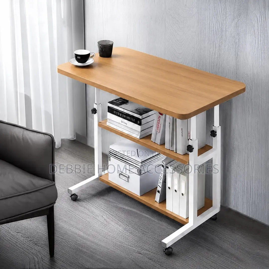 Height-Adjustable Mobile Laptop Desk Size(80*40*90)cm