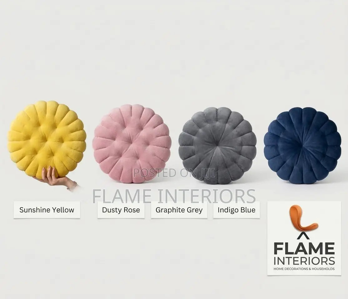 Plush Flower Cushions Set