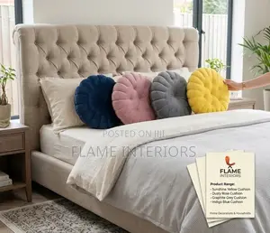 Plush Flower Cushions Set